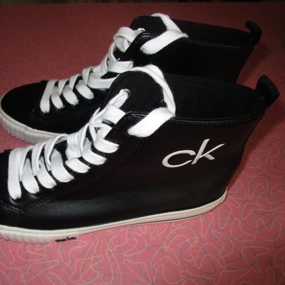 Calvin Klein Black High Top Sneaker - Picture 2 of 5